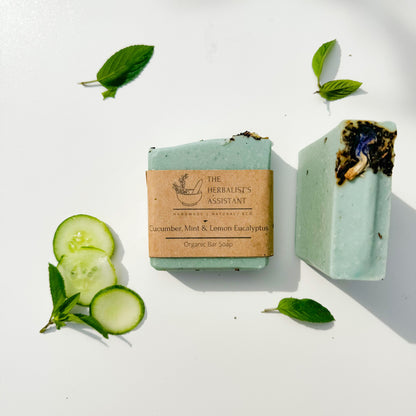 Cucumber. Mint & Lemon Eucalyptus Bar Soap