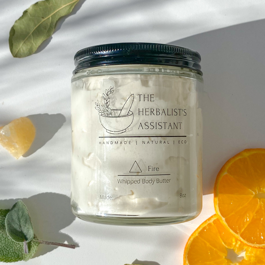 Fire Whipped Body Butter - Sage & Orange Body Butter - The Herbalist's Assistant