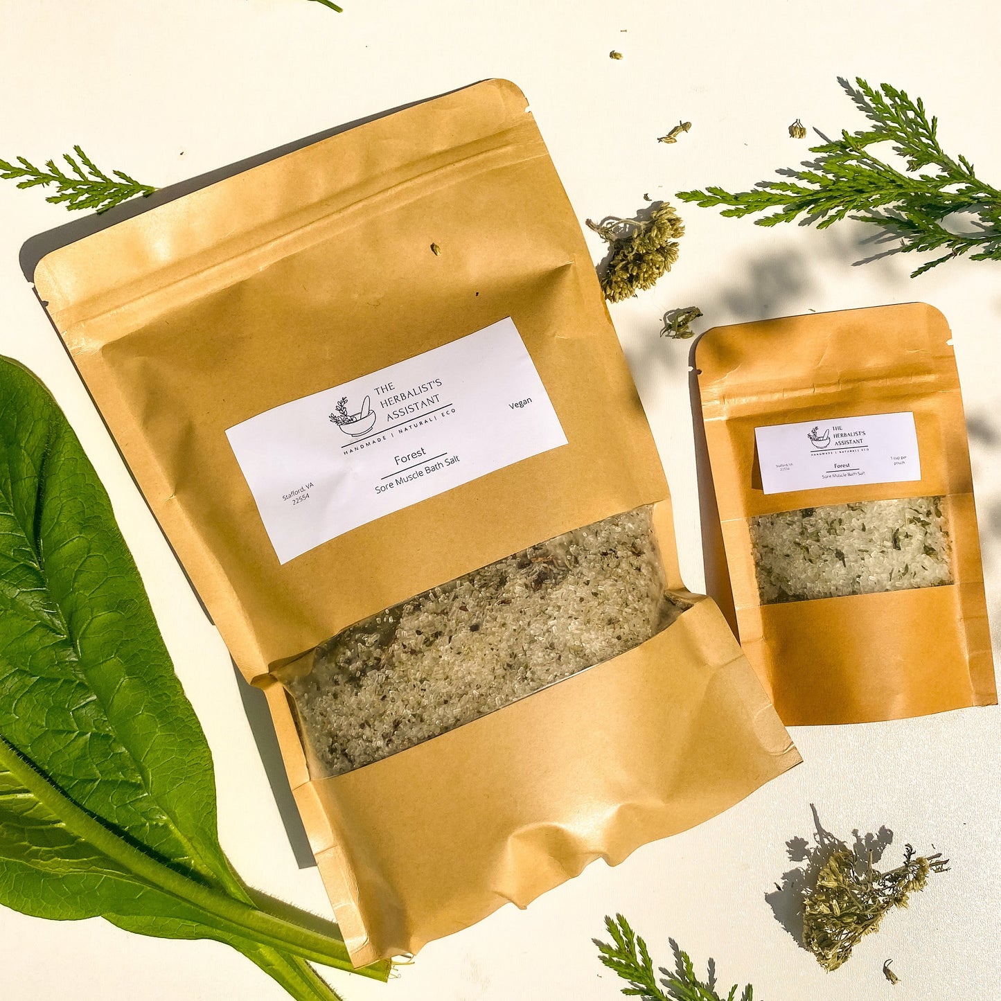 Forest Bath Salts - Muscle Soothing Bath Salts - The Herbalist's Assistant