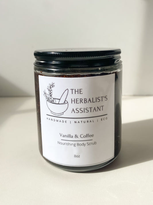 Vanilla Body Scrub - Nourishing Body Scrub - The Herbalist's Assistant