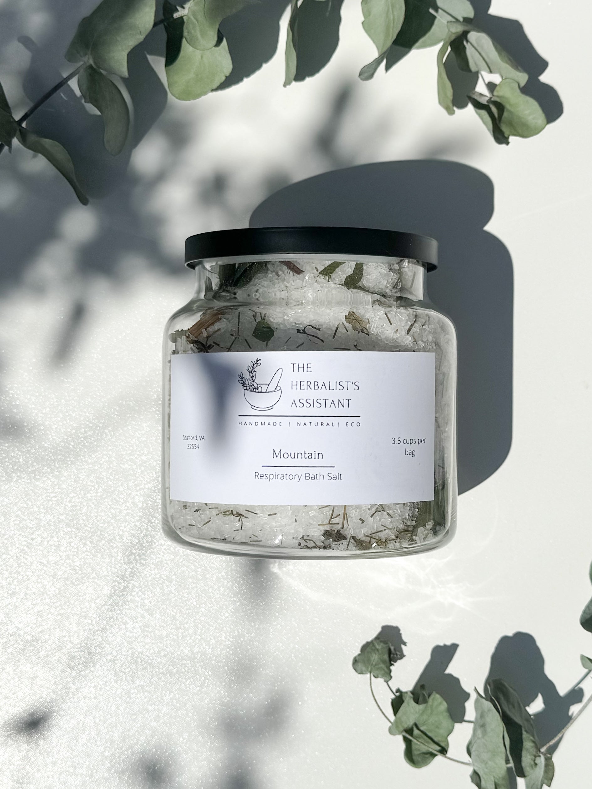 Mountain Bath Salt - Respiratory Soothing Bath Salt - The Herbalist's Assistant