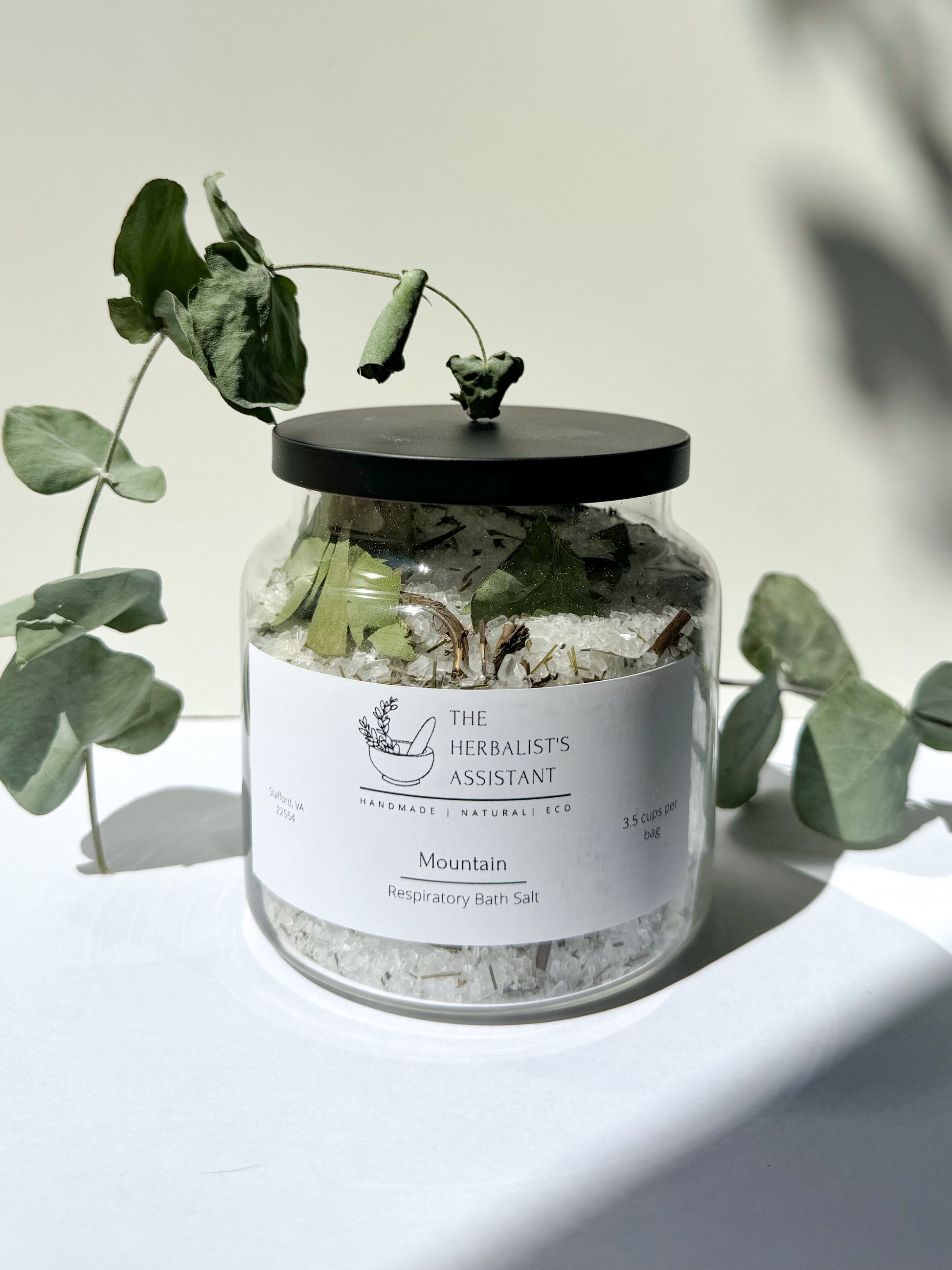 Mountain Bath Salt - Respiratory Soothing Bath Salt - The Herbalist's Assistant