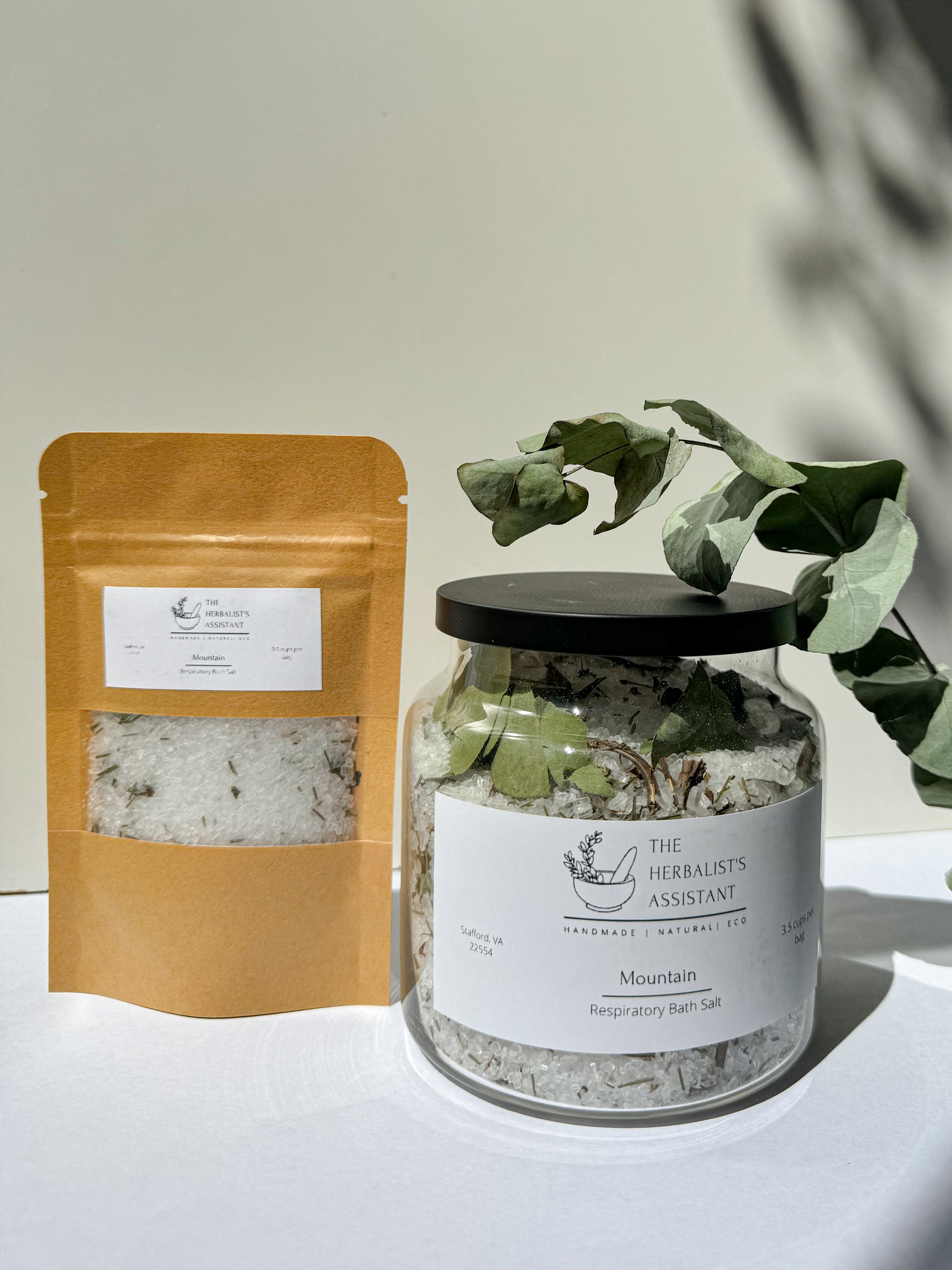 Mountain Bath Salt - Respiratory Soothing Bath Salt - The Herbalist's Assistant