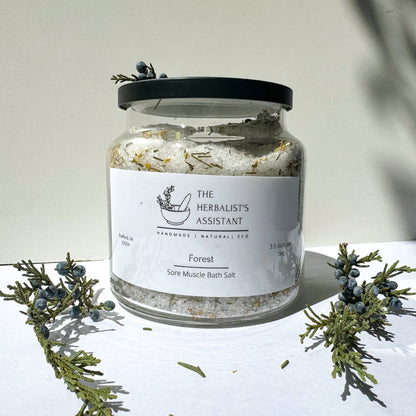 Forest Bath Salts - Muscle Soothing Bath Salts - The Herbalist's Assistant