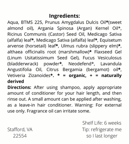 Water Hair & Body Lotion Ingredients