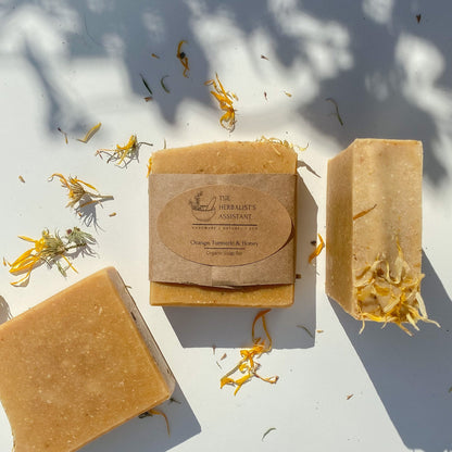 Orange, Turmeric & Honey Bar Soap - The Herbalist's Assistant